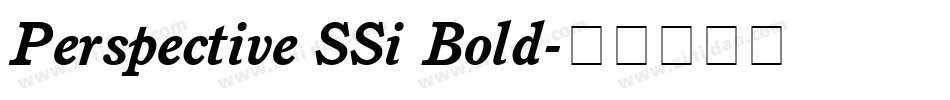 Perspective SSi Bold字体转换